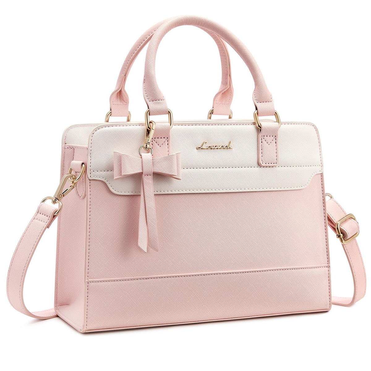 LOVEVOOK Women's Leather Tote Satchel Crossbody Handbag