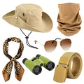 6 PCS Safari Costume Women, Zoo Keeper Costume Adult for Halloween