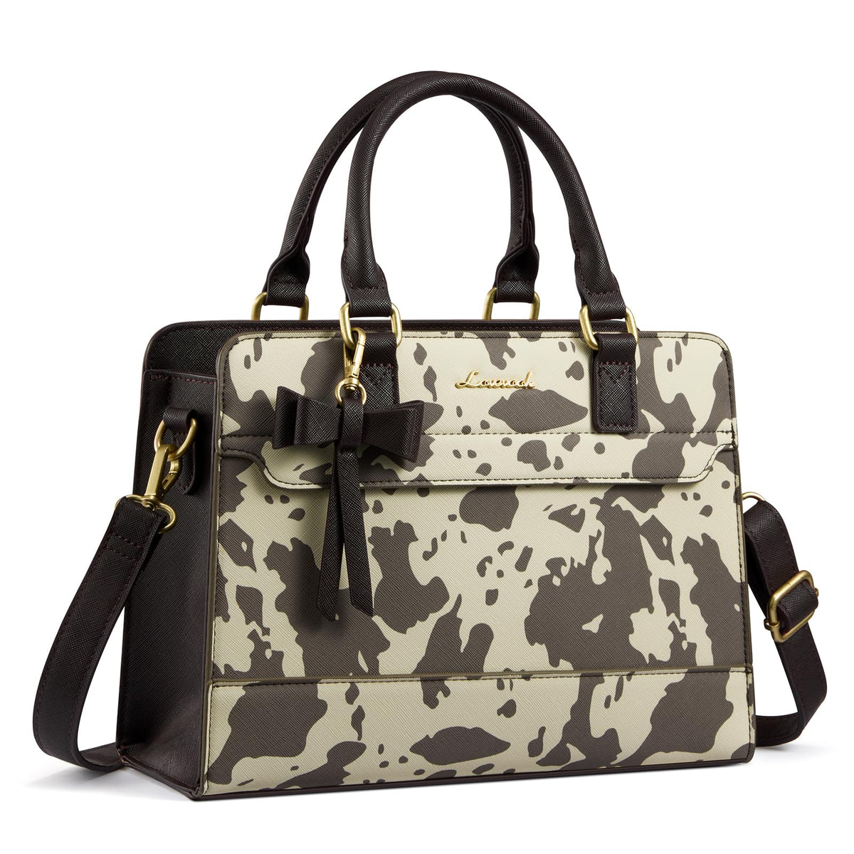 LOVEVOOK Women's Leather Tote Satchel Crossbody Handbag