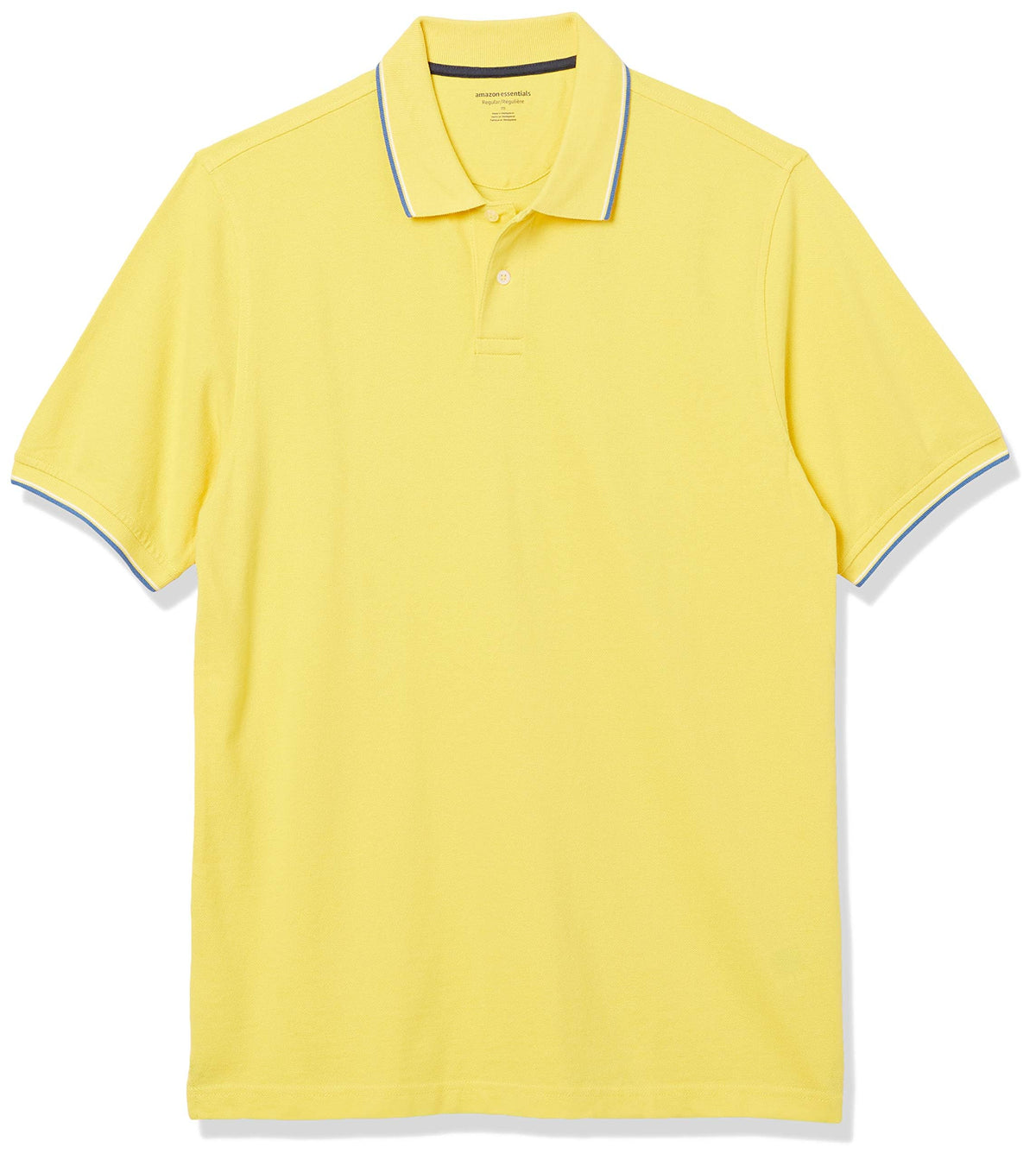 Amazon Essentials Men's Regular-Fit Cotton Pique Polo Shirt, Short Sleeve (Available in Big & Tall)