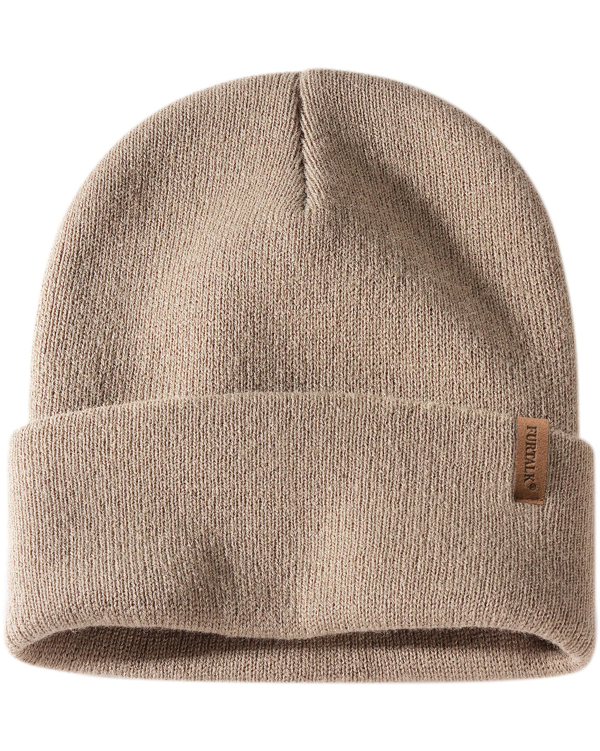 FURTALK Unisex Cuffed Thick Knit Winter Beanie Hat