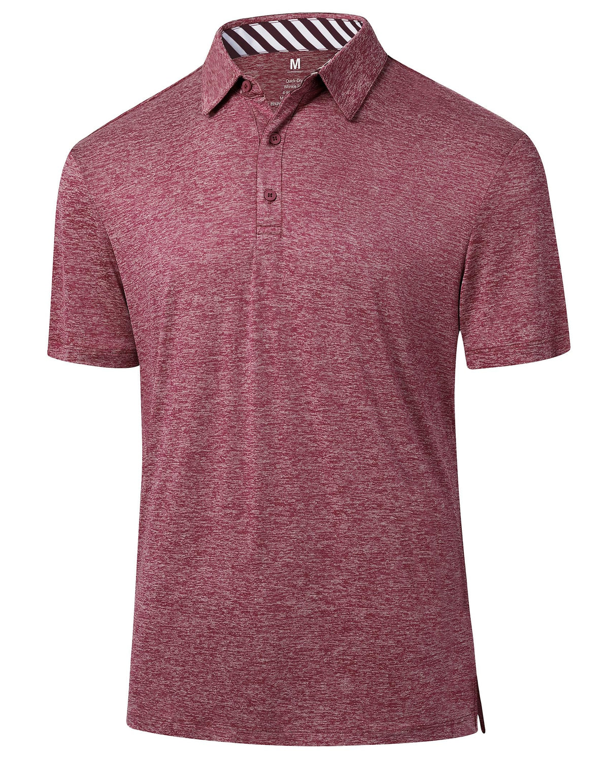Men's Golf Polo Shirts Quick Dry Moisture Wicking Performance Stretch Short Sleeve Shirt Athletic Wrinkle-Free Summer Tops