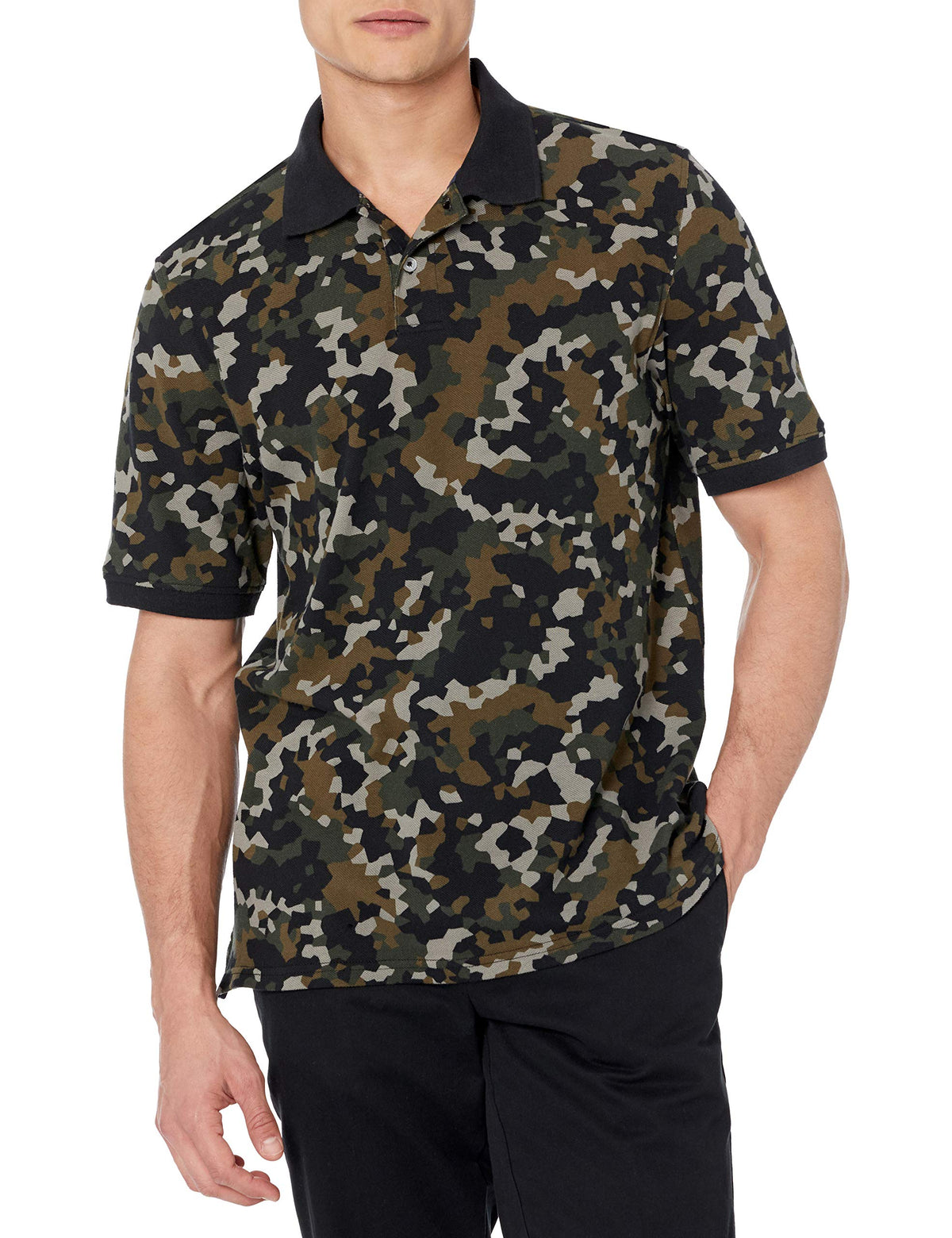 Amazon Essentials Men's Regular-Fit Cotton Pique Polo Shirt, Short Sleeve (Available in Big & Tall)