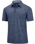 J.VER Mens Golf Polo Shirts Short Sleeve Moisture Wicking Collared Shirt Quick Dry Stretch Wrinkle Free Summer Tops