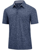 J.VER Men's Quick-Dry Stretch Moisture-Wicking Golf Polo Shirt