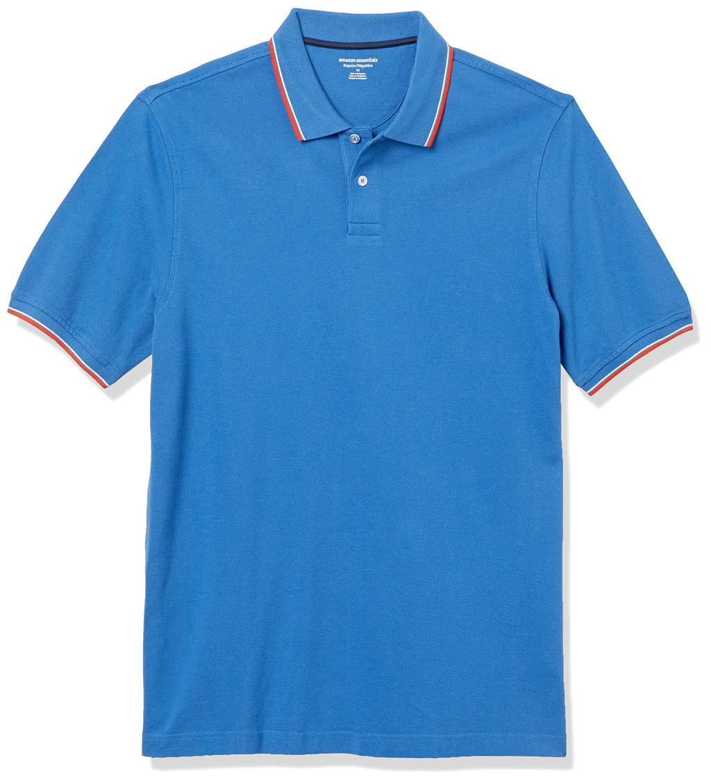 Amazon Essentials Men's Regular-Fit Cotton Pique Polo Shirt, Short Sleeve (Available in Big & Tall)