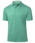 Men's Golf Polo Shirts Quick Dry Moisture Wicking Performance Stretch Short Sleeve Shirt Athletic Wrinkle-Free Summer Tops