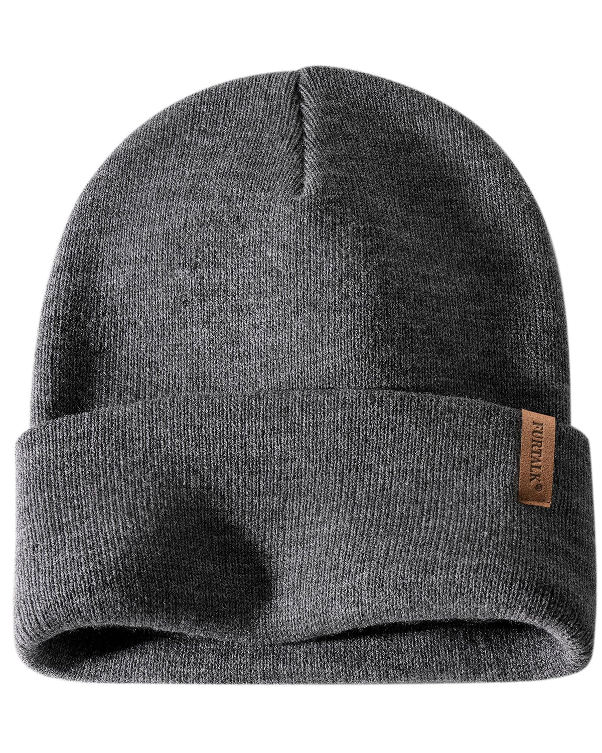 FURTALK Unisex Cuffed Thick Knit Winter Beanie Hat