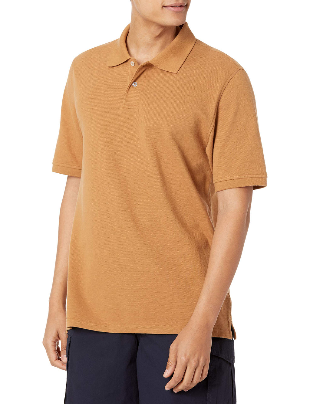 Amazon Essentials Men's Regular-Fit Cotton Pique Polo Shirt, Short Sleeve (Available in Big & Tall)