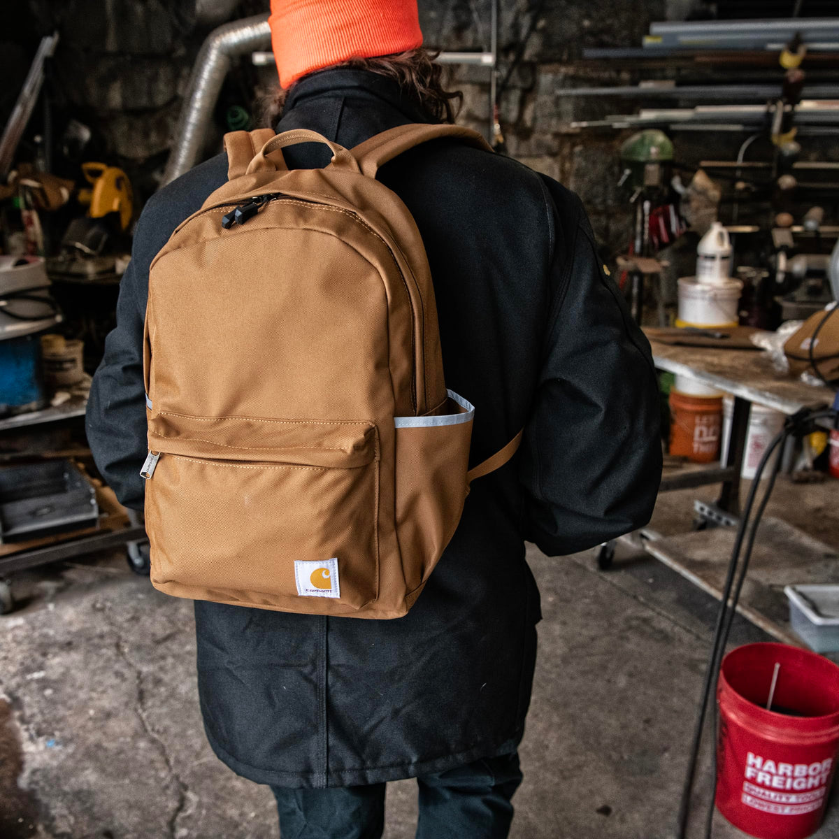 Carhartt 21L Classic Laptop Backpack, Water-Resistant Pack W/ 15" Laptop Sleeve and Organizational Compartments, Atomic Blue