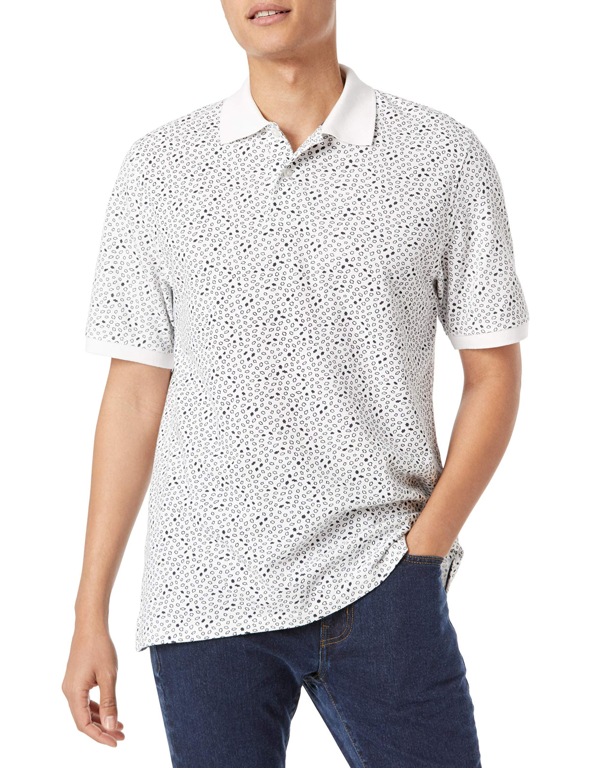 Amazon Essentials Men's Regular-Fit Cotton Pique Polo Shirt, Short Sleeve (Available in Big & Tall)